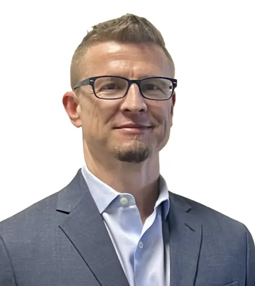 Granite Recovery Centers executive leadership portrait, man in suit and glasses
